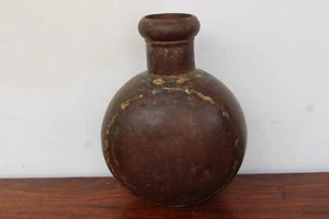 Old Vintage Unique Wooden Pot, Handmade Rustic Pot, Indian Vintage Big - Picture 1 of 6