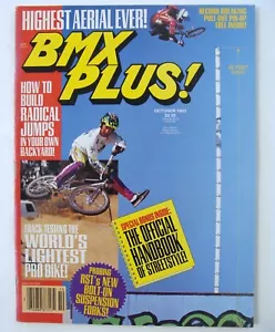 ~ Rare Old School BMX Plus Magazine October 93 - Matt Hoffman Highest Aerial! ~ - Picture 1 of 7