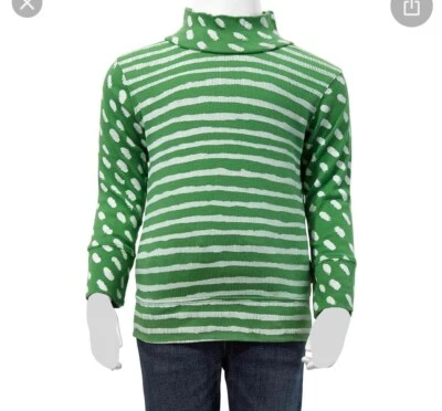 Burberry niños verde blanco rayas manchado cuello tortuga talla 3 nuevo con etiquetas Foto 1 de 4