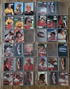 4 pages of pro set race car cards. (#10) *k24 - Picture 1 of 11