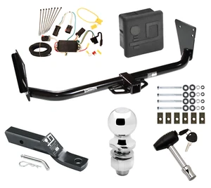 Trailer Tow Hitch For 04-06 Dodge Durango Deluxe Package Wiring 2" Ball and Lock - Picture 1 of 10