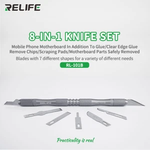 RELIFE RL-101B CPU Knife Set Remove Glue Knife IC Repair Blade CPU Knife Tool - Picture 1 of 10