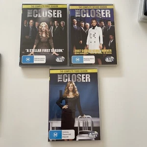 The Closer Season 1 2 3 - 1-3 DVD Set Kyra Sedgwick Region 4 PAL VGC - Picture 1 of 6