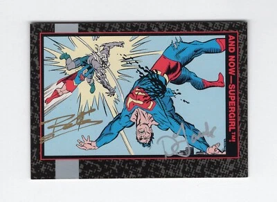 Skybox 1992 Superman Double Signed Card #61 - Jon Bogdanove & Dennis Janke - Image 1 of 4