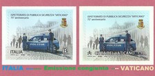 2020 Italia - Vaticano ISPETTORATO P.S. VATICANO Emissione congiunta - 2 Singoli