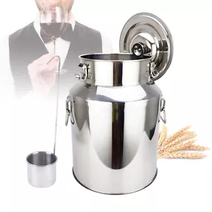 Edelstahlfass Milchkanne Milchkrug Milch Transportkanne Milchbeh?lter 18 Liter - Bild 1 von 15