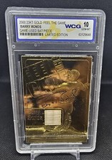 2000 23K Gold Collection Feel the Game Barry Bonds Game Used Bat WCG 10 GEM-MT