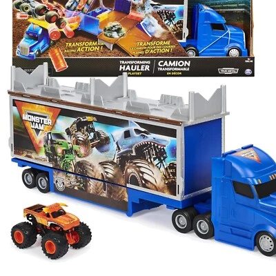 Interactive Transforming Hauler Playset - 1:64 El Toro Loco Truck & Racing Ramps - Image 1 of 4