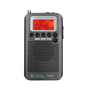 Retekess TR105 Portable FM AM SW CB AIR All Band DSP Radio Gray Rechargeable - Picture 1 of 12
