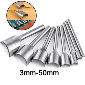 3-50 mm Leder halbrunde Schneider Stanzen Handwerk Werkzeuge für Riemen Gürtel Geldbörse Schneiden - Bild 1 von 12