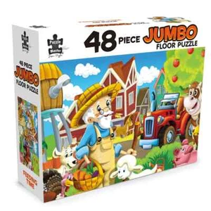 JUMBO FLOOR PUZZLE Feeding Time Farming Farm Animals 48 PIECE Brand New - Picture 1 of 3