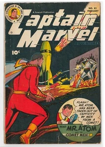 Captain Marvel Adventures (1941-1953 Fawcett) #81 VG-, Mr Atom and the Comet Men - Picture 1 of 10