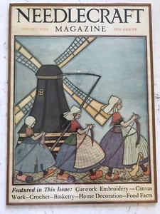 1929 JANUARY NEEDLECRAFT MAGAZINE - HOME ARTS - FRAMED - Picture 1 of 4
