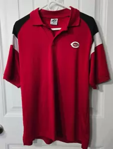Camisa polo de golf Cincinnati Reds Logo Dynasty para hombre talla mediana - Imagen 1 de 5