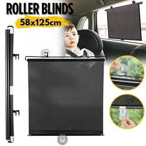 Universal Blackout Roller Car Sun Shade Visor Windshield Shutter Blind Curtain - Picture 1 of 12