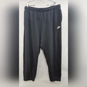 Nike Sportswear Club Fleece Women's Mid-Rise Oversized Black Sweatpants Size 3X - Picture 1 of 9