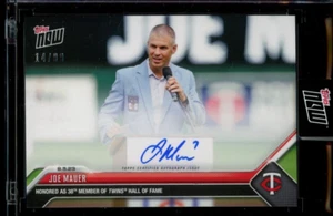 2023 Topps Now #660A Joe Mauer Auto Autograph Hall of Fame #d /99 - Picture 1 of 2