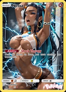 Nessa Shocking Non Holographic Trainer Sexy Story Anime Waifu Adult Card - Picture 1 of 5