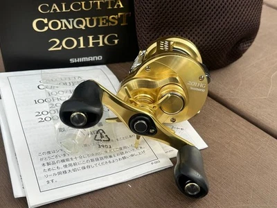 Calcutta Conquest 201 HG Baitcastg Reel Used Small Scratches 1000-3000 Series - Image 1 of 4