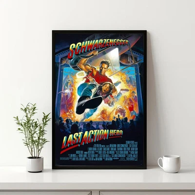 Last Action Poster, Hero Movie Wall Art, Cinema Art Print Home Decor No Frame - Image 1 of 4