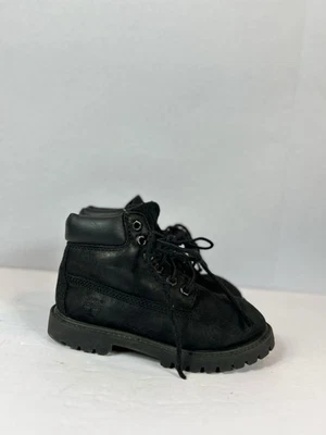 Timberland 12807 Premium Black Suede Kids Toddler Size Boots Boy Girl 11 - Image 1 of 4