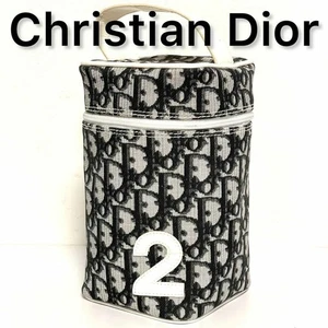 Christian Dior Trotter Women's Vanity Bag Cosmetic Pouch Trotter Canvas Used - Picture 1 of 12