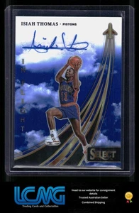 2023-24 Panini Select Isiah Thomas In Flight Signatures Blue Prizms #/49 RAA - Picture 1 of 2