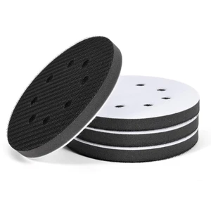 4er-Pack 5 Zoll 8-Loch Haken und Schlaufe Schaumstoff Schleifpads für Schwingschleifer - Bild 1 von 7