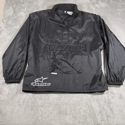 Chaqueta cortavientos Alpinestars para hombre XL negra pulóver nailon motocicleta vintage Foto 1 de 4