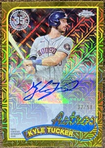 Kyle Tucker 2024 Topps Cromo Plata Paquete Oro Refractor Automático #32/50 #2T89C-16 - Imagen 1 de 2