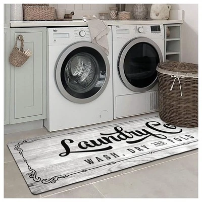 Alfombra de Lavandería Corredor 24"x60" Antideslizante Impermeable Lavable Alfombra de Goma para Lavandería... Foto 1 de 4