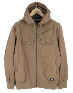 Diesel Judoflip Uomo Giacca S Marrone Zip con Cappuccio Foderato Bomber Logo - Foto 1 di 13
