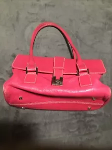 Lambertson Truex Vintage Umhängetasche Hot Pink Leder - Bild 1 von 12