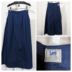 Lee x Ciaopanic TYPY Blue Indigo Denim Jeans Pleated Skirt Japan USA Small 25" - Picture 1 of 6