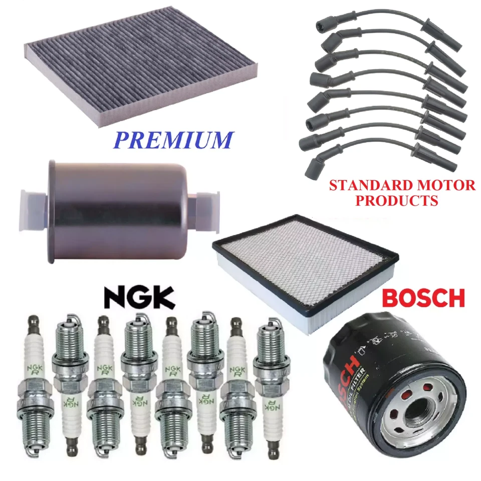 Kit de afinación filtros tapones de cable para GMC YUKON V8 5,3 L GAS, BOBINA REDONDA 2003-2004 Foto 1 de 1