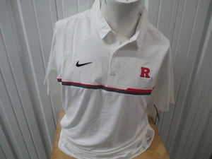 VINTAGE NIKE RUTGERS SCARLET KNIGHTS XL SEWN POLO COLLAR SHIRT NEW W/ TAGS - Picture 1 of 11