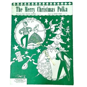 1949 Frohe Weihnachten Polka Paul Francis Webster Baumtanz Vintage Noten - Bild 1 von 3