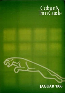 Jaguar XJ40 XJS COLOURS AND TRIM UK market brochure 1986 - Imagen 1 de 1
