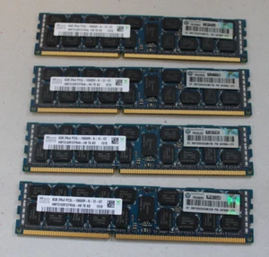4x8GB SK hynix 32GB  2Rx4 PC3L-10600R-09-12-E2 - HMT31GR7CFR4A - DDR3 Ram - Bild 1 von 3