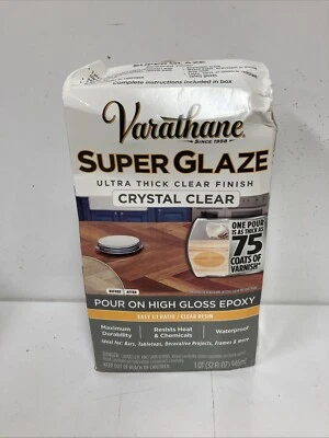 Varathane Super Glaze, 241352 Ultra Glossy Epoxy Finish and Preservative New - Image 1 of 4