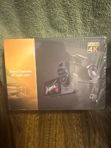 Dash Cam Tre Canali 4K HD per Auto 170° Grandangolare Full UHD - Foto 1 di 1