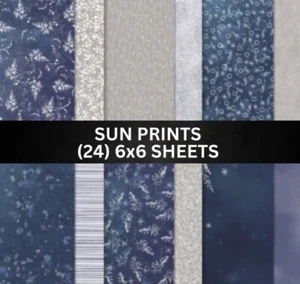 Stampin Up SUN PRINTS Designer Series Paper DSP - Half Pack  (24) 6x6 Sheets - Picture 1 of 1