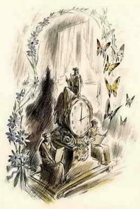 ZEIT ZWISCHEN BLUMEN & SCHMETTERLINGEN - Jean TRAYNIER - 1943 - HandColoriert - Picture 1 of 1