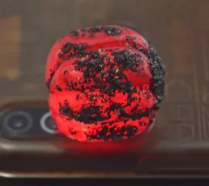 Pietra preziosa sciolta ruvida ruvida certificata GIE 245 ct terra naturale birmana rosso ruvida - Foto 1 di 7