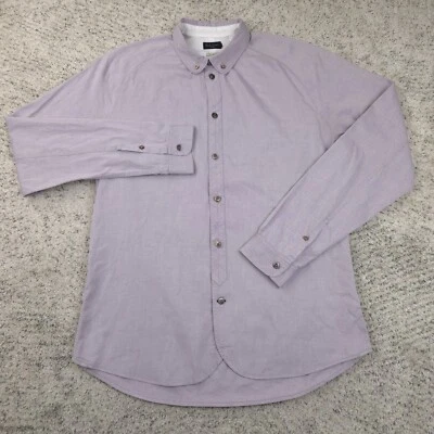 Camisa de mezclilla Paul Smith para hombre calce mediano a medida cuello redondo manga larga púrpura Foto 1 de 4