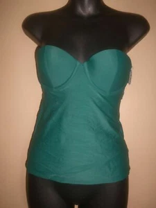 NEW NWT OLD NAVY GREEN UNDERWIRE SWIMSUIT SWIM TANKINI TOP SIZE XS - Picture 1 of 11