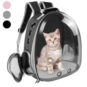 Katzenrucksack Katzen Hunde Transport Rucksack Hunderucksack Transparent Retoo - Bild 1 von 15