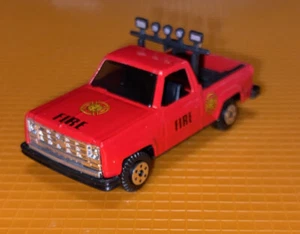 Vintage Yatming 1990 Chevy C/K Fire Dept Pickup Truck Rare Original Old Car ++++ - Foto 1 di 7
