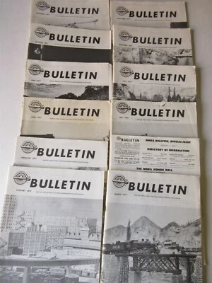 NMRA Bulletin Magazine 12 issues 1977 Model Railroad Model Trains - Image 1 of 4
