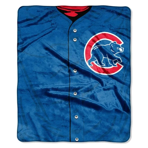 Chicago Cubs Jersey Design 50x60 Plush Raschel Throw Blanket [NEW] MLB Fleece Cover